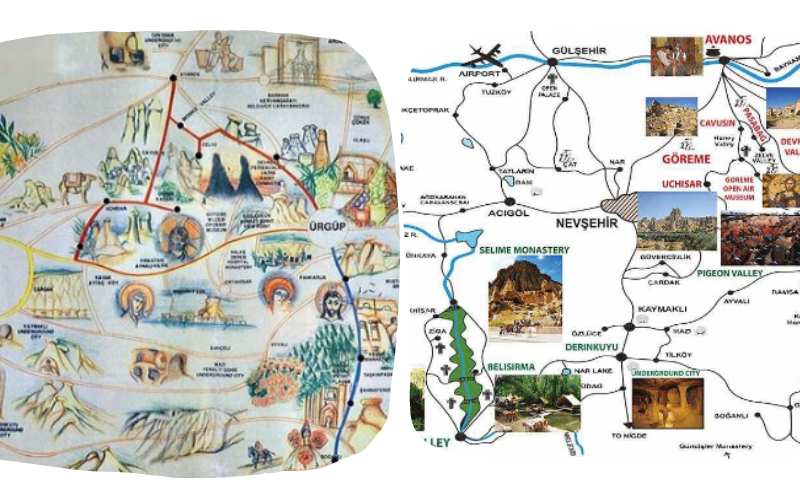 cappadocia travel guide map
